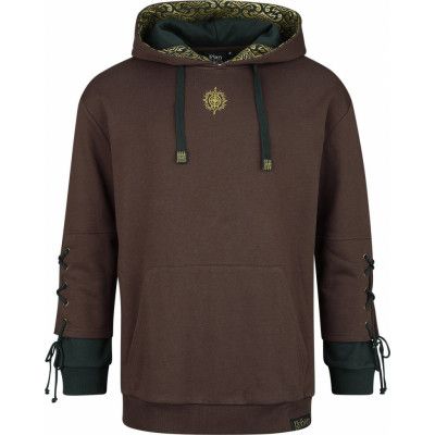Sagan om Ringen Luvtröja - Kapuzenpullover Rohirrim - Oversize - S XXL - för Herr - brun