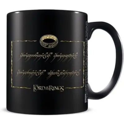 Sagan om Ringen Mugg - One Ring - för  svart/guld