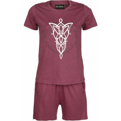 Sagan om Ringen Pyjamas - Evening Star - S XXL - för Dam - vinröd