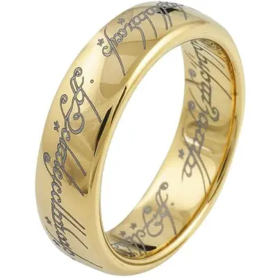 Sagan om Ringen Ring - The One Ring - för  guldfärgad