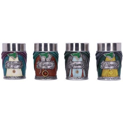 Sagan om Ringen Snapsglas-set - Nemesis Now - Hobbits - för