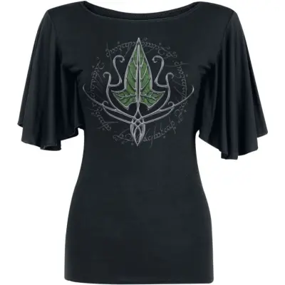 Sagan om Ringen T-shirt - Frodo Leaf - S XXL - för Dam - svart