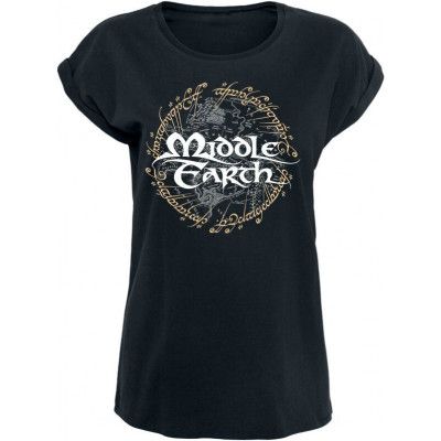 Sagan om Ringen T-shirt - Middle Earth - S M - för Dam - svart