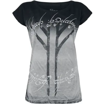 Sagan om Ringen T-shirt - Ring Speech - S XXL - för Dam - grå