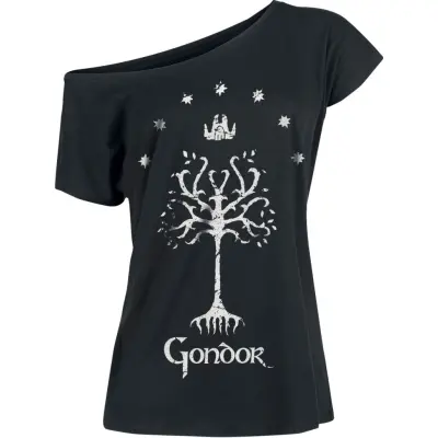 Sagan om Ringen T-shirt - Tree Of Gondor - S XL - för Dam - svart