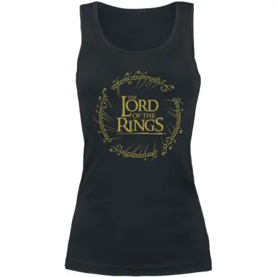 Sagan om Ringen Topp - Logo - S XXL - för Dam - svart