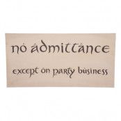 Weta Workshop The Hobbit - No Admittance Sign Poster