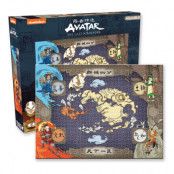 Pussel Avatar: The Last Airbender Map 1000Bitar