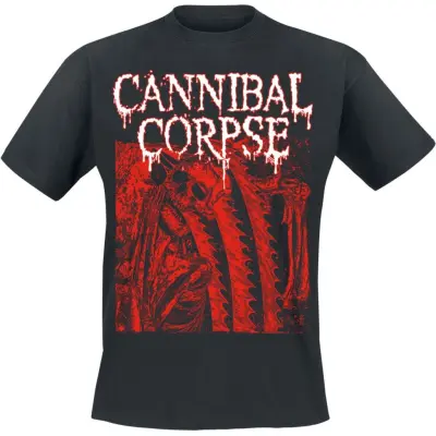 Cannibal Corpse T-shirt - Saw Face - S XXL - för Herr - svart