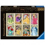 Pussel Disney Princesses Art Nouveau 1000Pc
