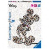 Pussel Disney Shaped Mickey Mouse 945Bitar