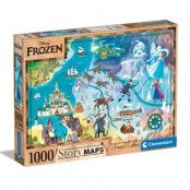 Pussel Disney Story Maps Frozen 1000Bitar