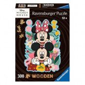 Disney WOODEN Jigsaw Puzzle Mickey & Minnie