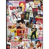 Elvis Presley - Movie Poster Collage Jigsaw Puzzle