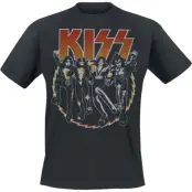 Kiss T-shirt - Vintage Saw - S 3XL - för Herr - svart