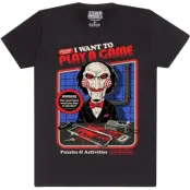 Steven Rhodes - Fun T-shirt - Steven Rhodes x Saw I Want To Play A Game - M XXL - för Herr - svart