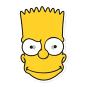 Bart Simpson Pappmask - 1-pack