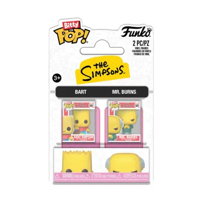 Bitty POP Simpsons - Bart & Mr. Burns Vinyl Figures