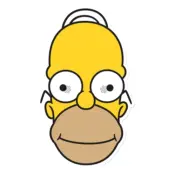Homer Simpson Pappmask - 1-pack