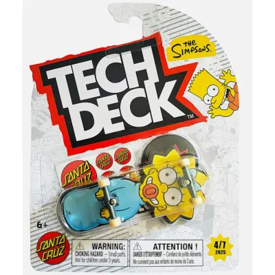 Tech Deck Fingerboard 96mm The Simpsons 4/7 2025 - Tech Deck -  Leksaksaffären
