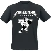 The Simpsons - Anime T-shirt - Air Guitar Champion - S XXL - för Herr - svart