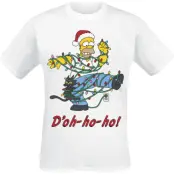 The Simpsons - Anime T-shirt - Ho Ho Doh - S XL - för Herr - vit