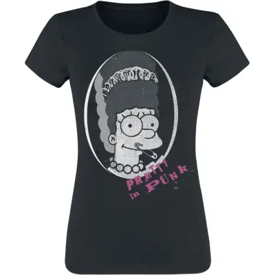 The Simpsons - Anime T-shirt - Marge Punk - S XXL - för  svart