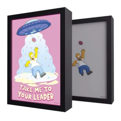 The Simpsons - Homer - Framed Led Print 28X20X5Cm