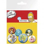 the Simpsons knappar 6-pack Homer