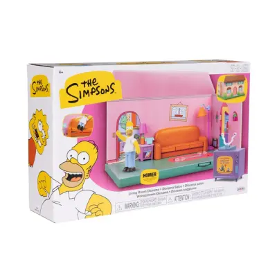 The Simpsons Living Room Diorama Lekset - The Simpsons -  Leksaksaffären