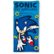 Beach Towel Sonic The Hedgehog With Rings Microfibre