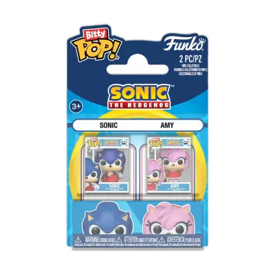 Bitty Pop! 2-Pack: Sonic The Hedgehog - Sonic & Amy Vinyl Figures