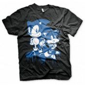 Sonic and Tails Sprayed T-Shirt