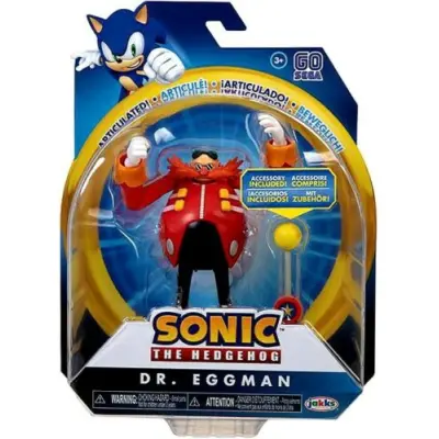 Sonic Articulated Dr Eggman Figure With Accessory 4 inch