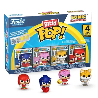 Sonic - Bitty Pop 4 Pack 2.5Cm - Sonic