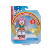 Sonic Figur 10cm Amy with Yellow Chaos Emerald - Sonic -  Leksaksaffären