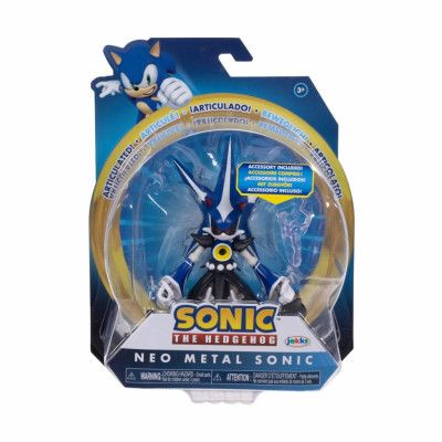 Sonic Figur 10cm Metal Sonic with Electricity Wand - Sonic -  Leksaksaffären
