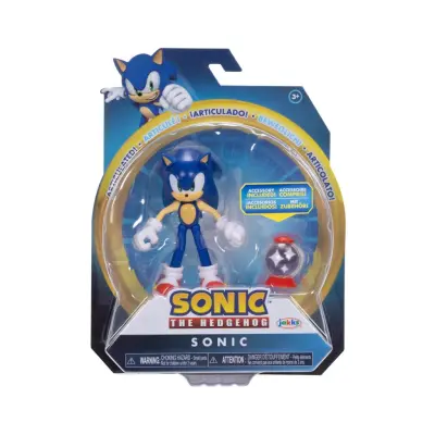 Sonic Figur 10cm Sonic (Modern) with Invincible Item Box - Sonic -  Leksaksaffären