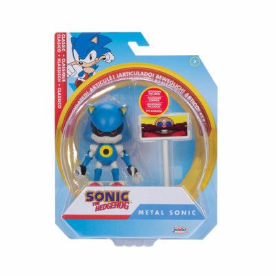 Sonic Figur 10cm Sonic with Goal Post - Sonic -  Leksaksaffären