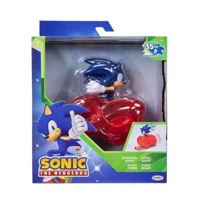 Sonic Figur med tillbehör W1 Running Sonic - Sonic -  Leksaksaffären