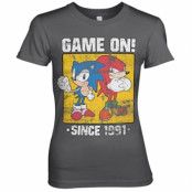 Sonic - Game On Since 1991 Girly Tee, T-Shirt