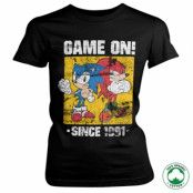 Sonic - Game On Since 1991 Organic Girly Tee, T-Shirt