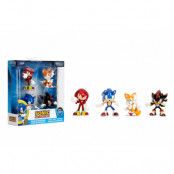 Sonic Metallfigurer 4-Pack 2,5"