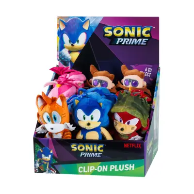 Sonic Prime Clip On Plush Character (15cm) (S1) (Random)