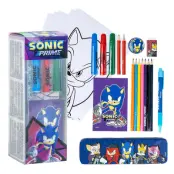 Sonic Prime colouring stationery set