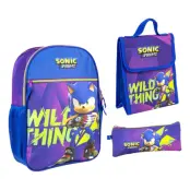 Sonic Prime Rucksack + lunch box + backpack 42cm