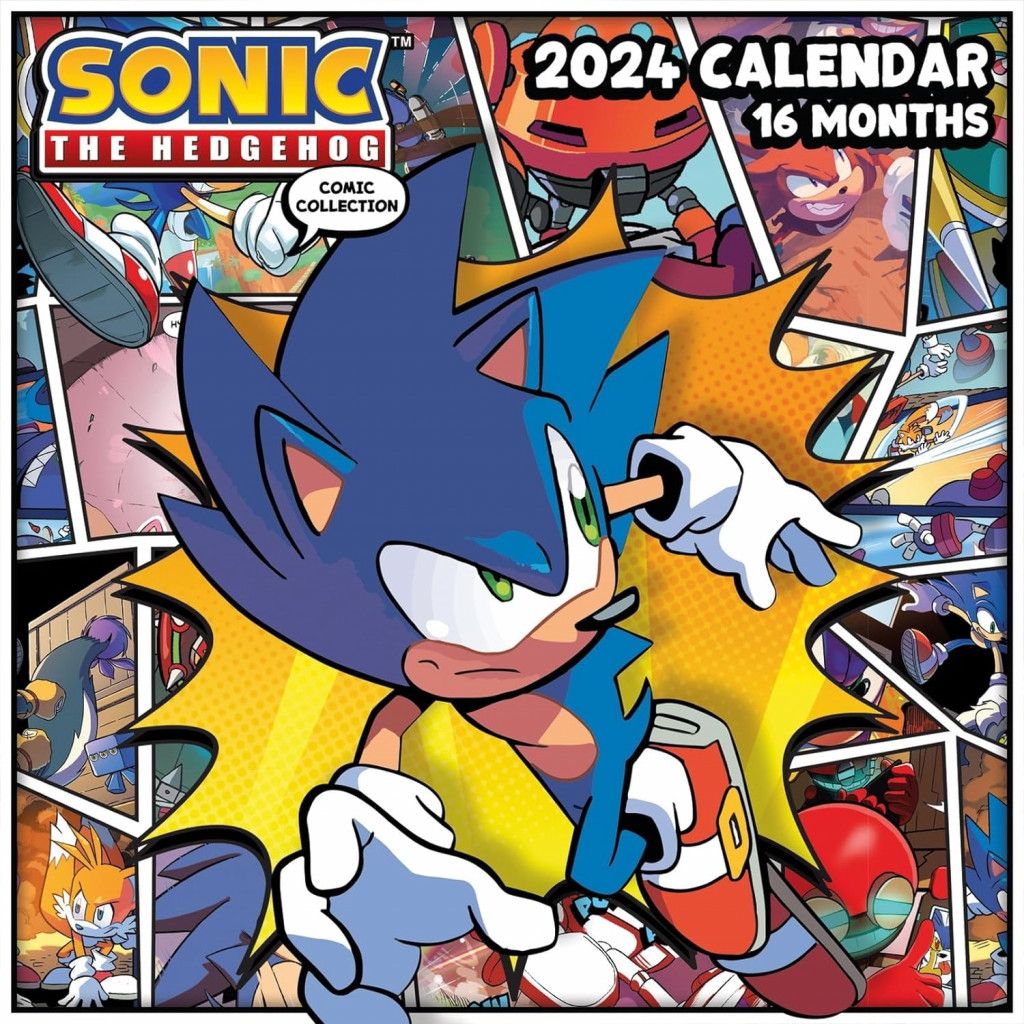 Sonic The Hedgehog 2024 30X30 Square Calendar Geekbutiken