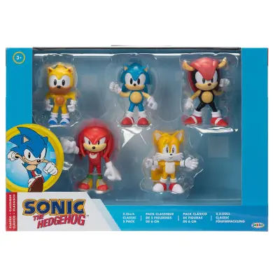 Sonic The Hedgehog 5-Pack 6cm