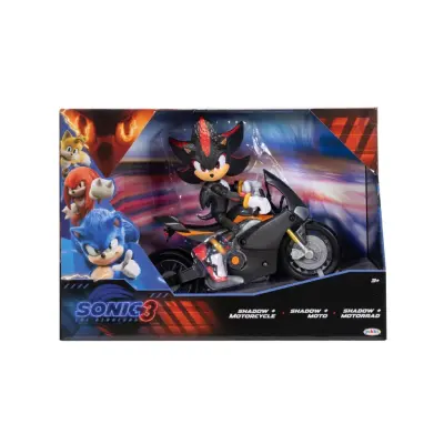 Sonic the Hedgehog Figur med motorcykel Shadow - Sonic -  Leksaksaffären