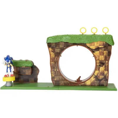 Sonic The Hedgehog - gaming Samlingsfigurer - Green Hill Zone - för  flerfärgad